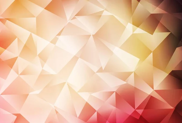 ライトピンク イエローベクトル多角形テンプレート グラデーションの多角形のカラフルなイラスト あなたのビジネスのための真新しいデザイン — ストックベクタ