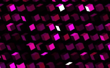Eşkenar dörtgenli koyu pembe vektör şablonu. Renkli dikdörtgenlerle modern soyut çizimler. İş ilanları, broşürler, broşürler için desen