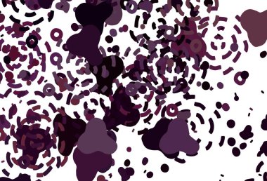 Soyut şekilli açık mor vektör arkaplanı. Soyut tarzda rengarenk gradyan şekilleri olan bir resim. Kartvizitiniz için modern tasarım.