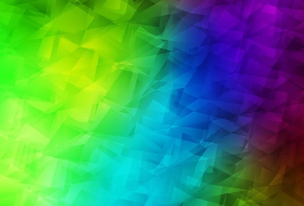 Tmavý Vícebarevný Vektorový Mnohoúhelníkový Vzor Barevná Abstraktní Ilustrace Trojúhelníky Nejlepší — Stockový vektor