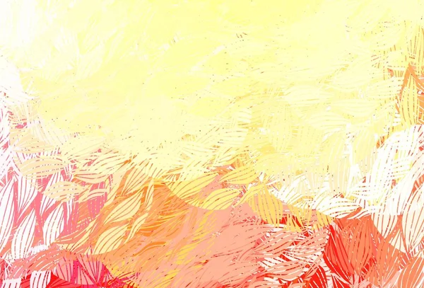 Modèle Vectoriel Rouge Clair Jaune Avec Des Formes Chaotiques Illustration — Image vectorielle