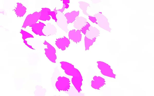 Hellrosa Vektorschablone Mit Chaotischen Formen Einfache Farbenfrohe Illustration Mit Abstrakten — Stockvektor