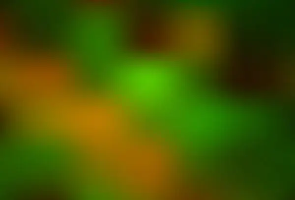 Dunkelgrüner Gelber Vektor Glänzend Abstrakter Hintergrund Neue Farbige Illustration Unschärfestil — Stockvektor