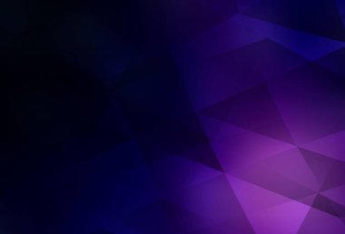 Koyu mor vektör eğimli üçgenler. Üçgenli renkli soyut çizimler. Web siteniz için çokgen tasarım.