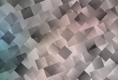 Açık Pembe, eşkenar dörtgenli yeşil vektör şablonu. Dikdörtgenleri ve kareleri olan güzel bir çizim. Reklamınız, posteriniz, afişiniz için en iyi tasarım.