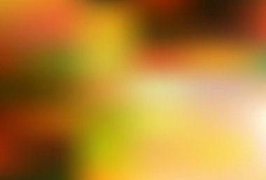 Açık Turuncu vektör arkaplanı bulanıklaştırdı. Görüntü stili ve gradyanı olan yeni renkli çizimler. İşiniz için yeni tasarım.