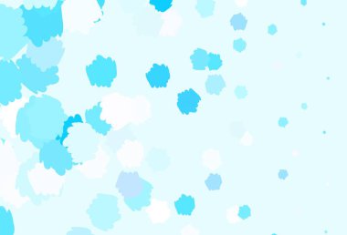 Açık pembe, soyut şekilli mavi vektör dokusu. Renkli rastgele şekillerle modern soyut illüstrasyon. Bir cep telefonu için arka plan.