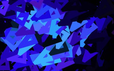 Koyu pembe, mavi vektör arkaplan, çizgiler, üçgenler. Doğa tarzında üçgenleri olan güzel bir çizim. İniş sayfası için modern şablon.