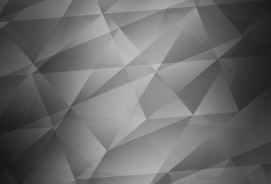 Açık gri vektör çokgen arka plan. Origami tarzında gradyan ile geometrik çizim. Bir markanın arkaplanı için desen.