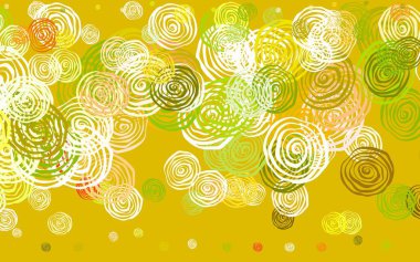 Açık yeşil, kırmızı vektör çizim desenli güller. Çiçeklerle karalama tarzında renkli çizimler. İş tasarımınız için yepyeni bir tarz.