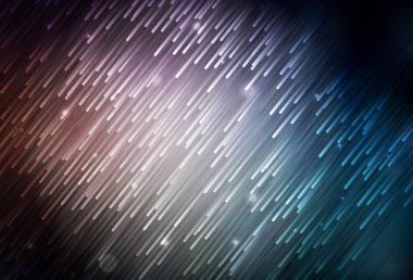 Koyu mavi, keskin çizgileri olan kırmızı vektör deseni. Bulanık arkaplanda gradyanı olan çizgiler. Güzel geçmişiniz için şablon.