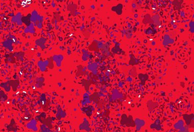 Açık Mor, rastgele şekilli pembe vektör deseni. Modern tarzda değişen renkli kaotik formlar. Kartvizitiniz için modern tasarım.