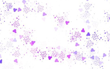 Açık Mor, soyut şekilli pembe vektör dokusu. Modern tarzda değişen renkli kaotik formlar. İşiniz için en iyi akıllı tasarım.