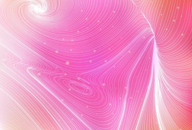 Dairesel ve çizgili açık pembe vektör arkaplanı. Geometrik tasarımlı renkli çizimler. Broşürler, broşürler için temel