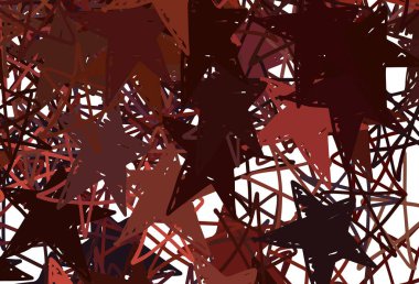 Güzel yıldızlı koyu kırmızı vektör dokusu. Soyut şablondaki yıldızlarla dekoratif parlak illüstrasyon. Astronomi web siteleri için desen.