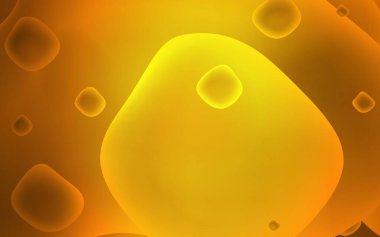 Soyut daireli koyu turuncu vektör şablonu. Alnında çizgiler olan soyut bir çizim. Web siteniz için Memphis tasarımı.