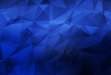 Koyu mavi vektör soyut çokgen şablon. Çokgen biçiminde, gradyan ile renkli çizimler. Bir markanın arkaplanı için desen.