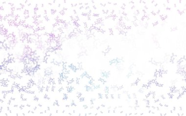 Açık Pembe, yapay zeka yapısına sahip mavi vektör şablonu. Renkli yapay zeka yapısı, eğimli çizgiler ve noktalar. Poster ve teknoloji sembolü.