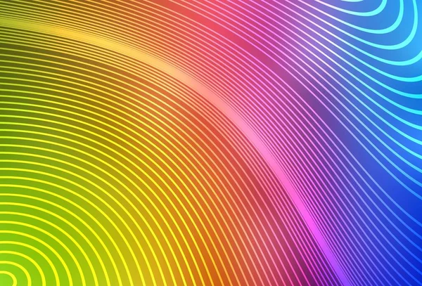 Mise Page Vectorielle Multicolore Légère Avec Des Lignes Douces Illustration — Image vectorielle