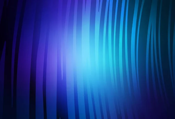 Donker Blauw Vector Patroon Met Gebogen Lijnen Schitterende Kleurrijke Illustratie — Stockvector