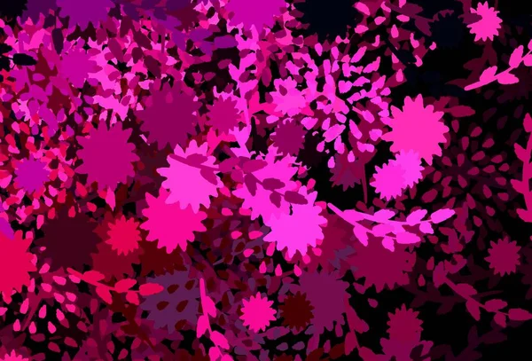 Fondo Vectorial Rosa Oscuro Con Formas Abstractas Ilustración Abstracta Moderna — Vector de stock