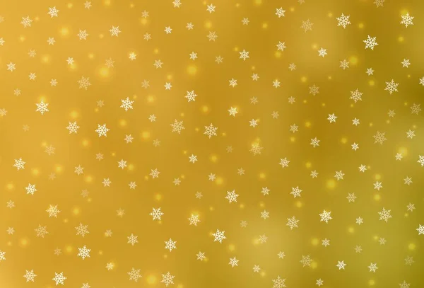 Dunkelgelbe Vektortextur Geburtstagsstil Ein Farbenfrohes Design Weihnachtlichen Stil Mit Gefälle — Stockvektor