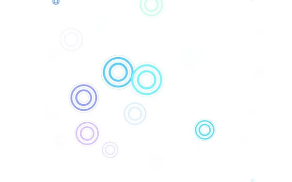 Světlý Vícebarevný Vektorový Obrazec Kuličkami Abstraktní Ilustrace Barevnými Bublinami Přírodním — Stockový vektor