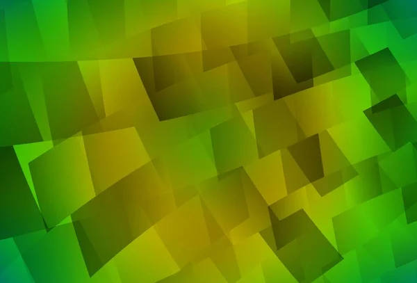 Light Green Yellow Vector Texture Rectangular Style Abstract Gradient Illustration — Stock Vector