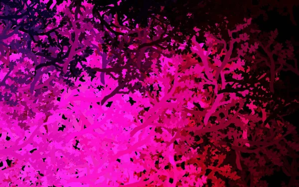 Dark Pink Вектор Абстрактный Фон Деревьями Ветвями Деревья Простом Абстрактном — стоковый вектор