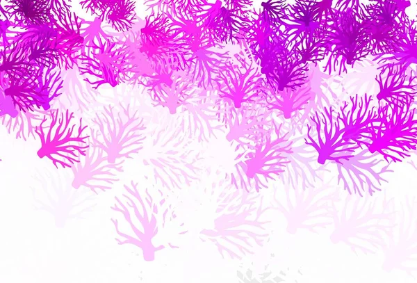 Luz Púrpura Rosa Vector Diseño Abstracto Con Ramas Ilustración Creativa — Vector de stock
