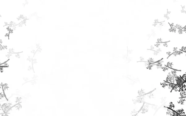Світло Сірий Вектор Каракулі Текстури Гілками Ілюстрація Каракулями Абстрактному Шаблоні — стоковий вектор