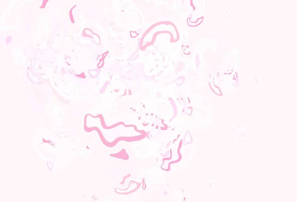 Light Pink Vector Backdrop Memphis Shapes 추상적 모양을 명함을 디자인 — 스톡 벡터