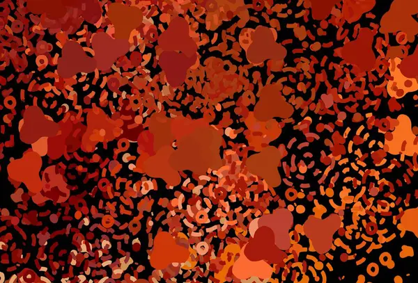 Темно Червона Жовта Векторна Текстура Абстрактними Формами Сучасна Абстрактна Ілюстрація — стоковий вектор