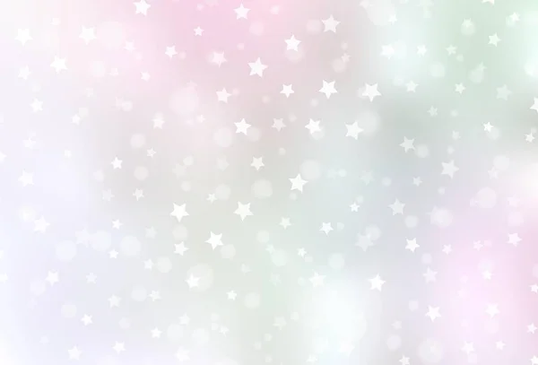 Светло Розовый Желтый Вектор Искушают Ледяные Снежинки Звезды Красочный Декоративный — стоковый вектор