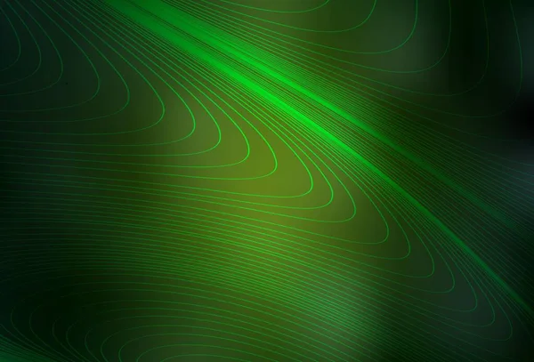Σκούρο Πράσινο Διάνυσμα Μοτίβο Λυγισμένες Γραμμές Μια Αφηρημένη Εικόνα Περιμέτρου — Διανυσματικό Αρχείο