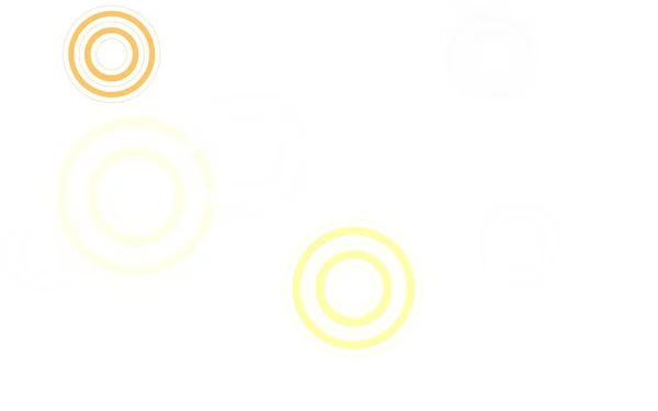 Light Orange Vector Template Circles Beautiful Colored Illustration Blurred Circles — Stock Vector