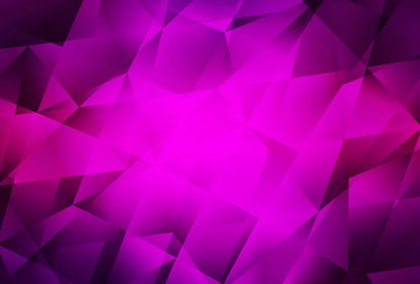 Dark Purple Vector Brillante Telón Fondo Triangular Ilustración Geométrica Estilo — Archivo Imágenes Vectoriales