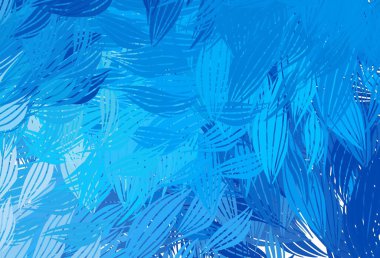 Soyut şekilli hafif BLUE vektör arkaplanı. Rastgele şekillerle soyut tarzda dekoratif tasarım. Bir cep telefonu için arka plan.