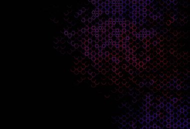 Kabarcıklı koyu mor vektör arkaplan. Doğa tarzında bulanık halkaları olan güzel renkli çizimler. Marka kitabın için tamamen yeni bir şablon.