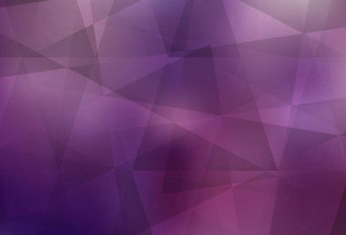 Açık Mor, Pembe vektör, üçgen arkaplan. Zarif üçgenleri olan soyut çizimler. Web siteniz için çokgen tasarım.