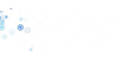 Çember şekilli açık mavi vektör düzeni. Bulanık dekoratif tasarım baloncuklu soyut tarzda. İş ilanınız için tasarım.