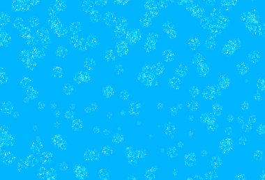 Yapraklı hafif Mavili vektör şablonu. Origami tarzındaki yaprakların gradyanlı karalama çizimi. Web siteniz için Doodle tasarımı.