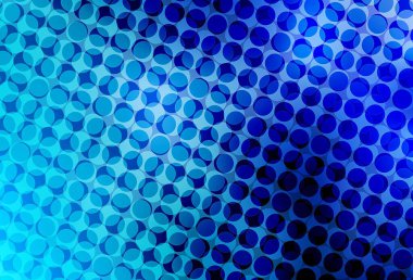 Kabarcıklı hafif BLUE vektör arkaplanı. Doğa tarzında renkli baloncuklu soyut illüstrasyon. İş ilanınız için tasarım.