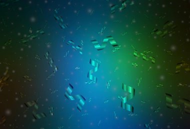 Koyu mavi, yeşil vektör dokusu doğum günü tarzında. Noel tarzında renkli bir tasarım ve eğilim. Bir üniversite posteri için en iyi tasarım, afiş.