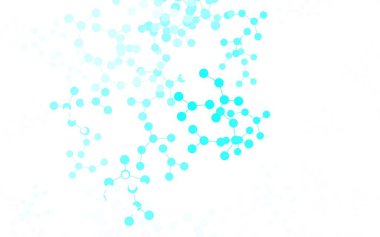 Açık mavi, yapay zeka kavramına sahip yeşil vektör dokusu. Soyut şablondaki yapay zeka şekilleriyle parlayan illüstrasyon. Bilim için desen, geleceksel tasarımlar..