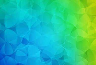 Açık mavi, yeşil vektör soyut çokgen desen. Üçgenli modern soyut çizim. Web siteniz için yeni bir doku.