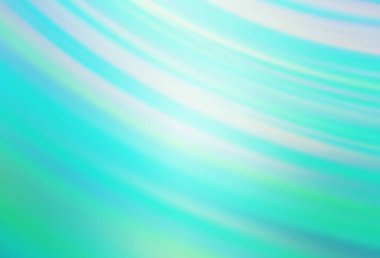 Açık yeşil vektör soyut parlak şablonu bulanıklaştırdı. Soyut ve gradyan renkte renkli çizimler. Marka kitabı için zarif bir arkaplan.