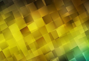 Koyu yeşil, dikdörtgen biçiminde sarı vektör dokusu. Soyut arkaplanda dikdörtgenler ve renkli gradyanlar. Reklamınız, posteriniz, afişiniz için en iyi tasarım.