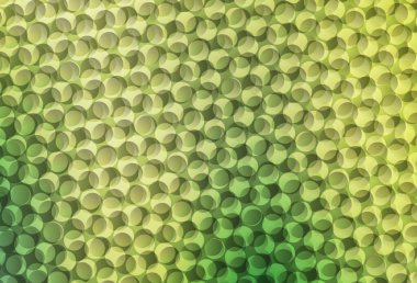 Açık yeşil, küreli sarı vektör deseni. Bulanık dekoratif tasarım baloncuklu soyut tarzda. Poster ve web siteleri için tasarım.