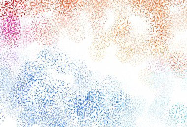 Keskin çizgileri olan ışık çok renkli vektör deseni. Bulanık arkaplanda gradyanı olan çizgiler. Reklamlar, posterler, afişler için desen.